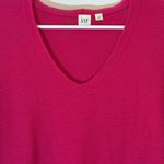 Gap Fuchsia V-Neck Knit Sweater Photo 1