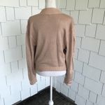 Free People  Women's Cream Puff Mock Neck Starry Night Metallic Knit Sweater sz M Photo 2