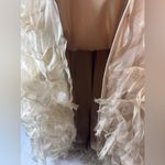 Tadashi Shoji  8 Silk Elegant Ruffle Strapless Formal Maxi Dress Photo 5