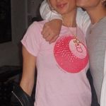 In Print We Trust Magic 8 ball Pink Baby Tee Photo 0