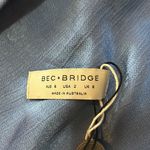 Bec & Bridge Delphine Cropped Hammered-satin Top Photo 5