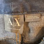 Armani Exchange  Dark Wash Skinny Jeans with Gold Stitching Size 2‎ Photo 7