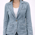 Pilcro and the Letterpress Denim Blue Blazer Jacket XS Photo 0