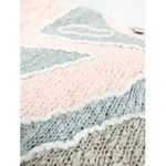 Vintage Abstract Motif Bouclé Knit Sweater | Size M/L White Size L Photo 14