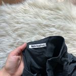 Reformation Jennings Paper Bag Mini Skirt In Charcoal Photo 4