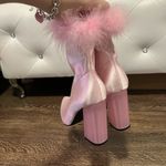 Gorgeous sold out dollskill pink faux fur boots Size 7 Photo 4