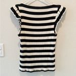 J.Crew  Vintage rib ruffle boatneck tank top in‎ stripe Small Photo 2