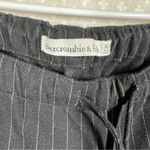 Abercrombie & Fitch Black White Pin Striped Pull On Wide Leg Pants Photo 2