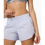 Lululemon ✨ Hotty Hot Low-Rise Lined Short 4" Pastel Blue Sz 8✨ Photo 4