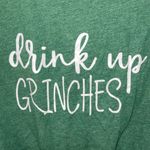 Bella Canvas 🎄 Canvas Knotted Green "DRINK UP GRINCHES" CHRISTMAS SHIRT WOMEN SZ S Photo 1