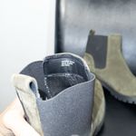 Joie New  Olive Green Slip On Suede Chelsea Boots Size 10 Photo 5