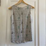 C&C California  Cactus print linen tank top Photo 1