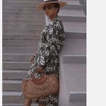 ZARA NWOT  Marble Print Cotton Midi Dress Beach Swim Coverup Bloggers Fav Photo 4