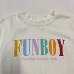 Funboy Varsity Crew Sweatshirt in White Size M Photo 3