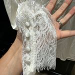 Generation Love  ivory silky top with lace Victorian sleeves Photo 1