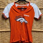 NFL Women's  Denver Broncos V-Neck T-Shirt Orange Size M Casual Wear Photo 0