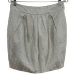 Anthropologie NWT Mignon Doo  Metallic high waisted skirt cream & silver size 4 Photo 4