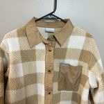 Columbia Fuzzy Sherpa Jacket Women’s Teddy Coat Brown Photo 2