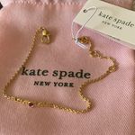 Kate Spade : Gold Tone “Love Love” Bracelet- Red Heart Accent- Pink Dust Bag Photo 13