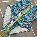 Assets by Sarah Blakley Spanx Paisly Wave full coverage Swim Suit Size XL Green Photo 6