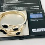 Onyx TAXCO sterling, bangle, 57g Photo 6