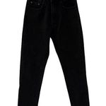 Oh Polly  Washed Black High Rise Mom Jeans Photo 0