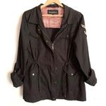 Madden NYC black utility military style lightweight jacket Photo 0
