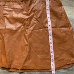 NWT Tinley Road Tan Faux Leather Mini Skirt M Size M Photo 5