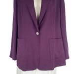Ted Baker  Kclara Relax Fit Blazer Jacket Patch Pocket Purple Size 3/ 8 Photo 4