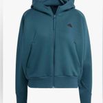 Adidas Women's Z.N.E. Full-Zip Hoodie zip up color :arctic night size X2 Photo 1