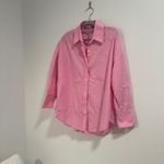 ZARA  Pink Poplin Button Down Photo 1