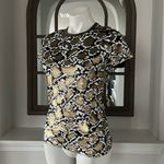 Michael Kors  Sequined Animal Print Top, Crewneck, Size S, New without Tag Photo 2