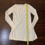 Anthropologie Knitted & Knotted ivory loose knit sweater size S Photo 9