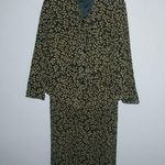 Josephine Chaus  20 Skirt Suit Black Gold Stemmed Leaf Pattern Set Plus Photo 5