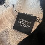 Premise  Women's L Black Cream Striped Open Front Long Cardigan Minimalcore Photo 5