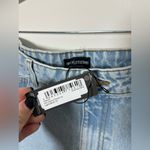 Pretty Little Thing  Wash Distressed Straight Leg Denim Photo 1