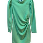 ALC Frank NWT A.L.C.‎ Mini Cady Jane Sheath Dress Crepe Ruched Long Sleeve Green Size 00 Photo 0