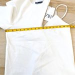 ZARA  short asymmetrical mini dress in off-white Photo 6