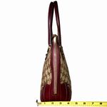 Gucci GG Canvas Wine Leather Top Handle Dome Tote MINT CONDITION COA, Dust Bag Photo 13