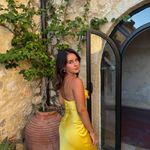 ZARA  golden Yellow Maxi satin corset bodycon formal Dress evening party wedding Photo 3