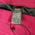 EXPRESS  Women’s Columnist Straight Pants Maroon Size 8 EUC Workwear Trendy Cute Photo 4
