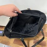 Lauren Ralph Lauren Canvas Leather Black Tote Shoulder Bag Purse Capsule Classic Photo 10