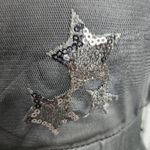 Women Sequin Star Print Black Tulle Dress Mesh See Photo 10