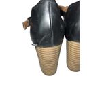 Clarks  Artisan Ciera Gull Black Leather T-Strap Gladiator Heels 8.5M Photo 5