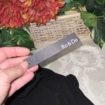 Anthropologie Ro & De Black Sheer Long Sleeve Flat Collar Modest Blouse Small Photo 12