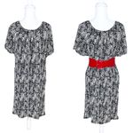 BCBG MaxAzria Black White Shift Dress Size XS Photo 1