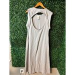 Free People  FP BEACH Simone Maxi Exposed Back Dress Size Small NWT Gray Photo 4