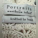 Vintage Hand Knit White Crochet Short Sleeve Sweater Ramie‎ Cotton Summer Top sm Photo 1