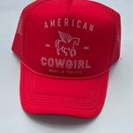 American Cowgirl Red Trucker Hat Photo 1