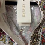 Chic White Paisley Long Sleeve Dress ( not Belt) Photo 13